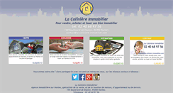 Desktop Screenshot of la-coliniere-immobilier.com